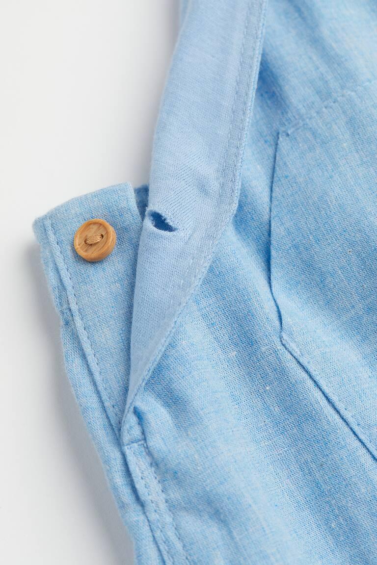 H&M Set 2 Pezzi In Cotone - Blu Denim Chiaro/bianco - BAMBINO