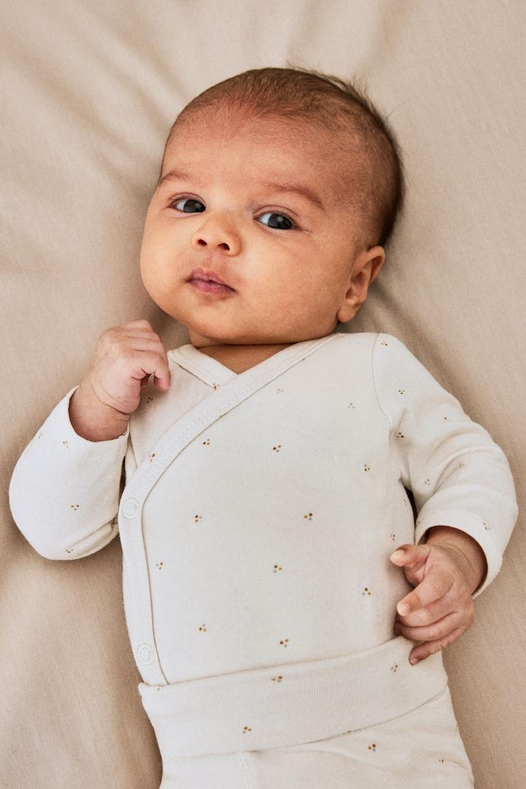 H&M Set 3 Pezzi In Cotone Morbidissimo - Turchese Polvere Chiaro - BAMBINO