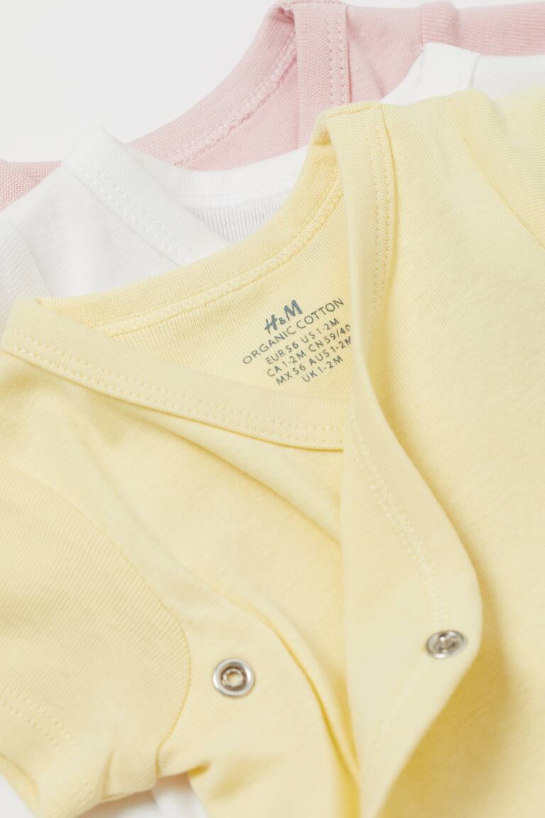 H&M Set 6 Pezzi In Jersey - Beige Chiaro/fiori - BAMBINO