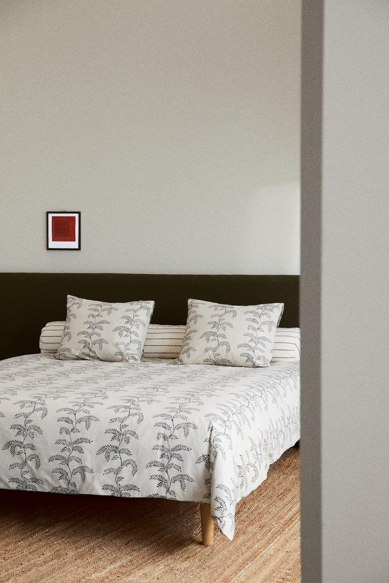 H&M Set copripiumino doppio/king size fantasia - Beige chiaro/fantasia - HOME