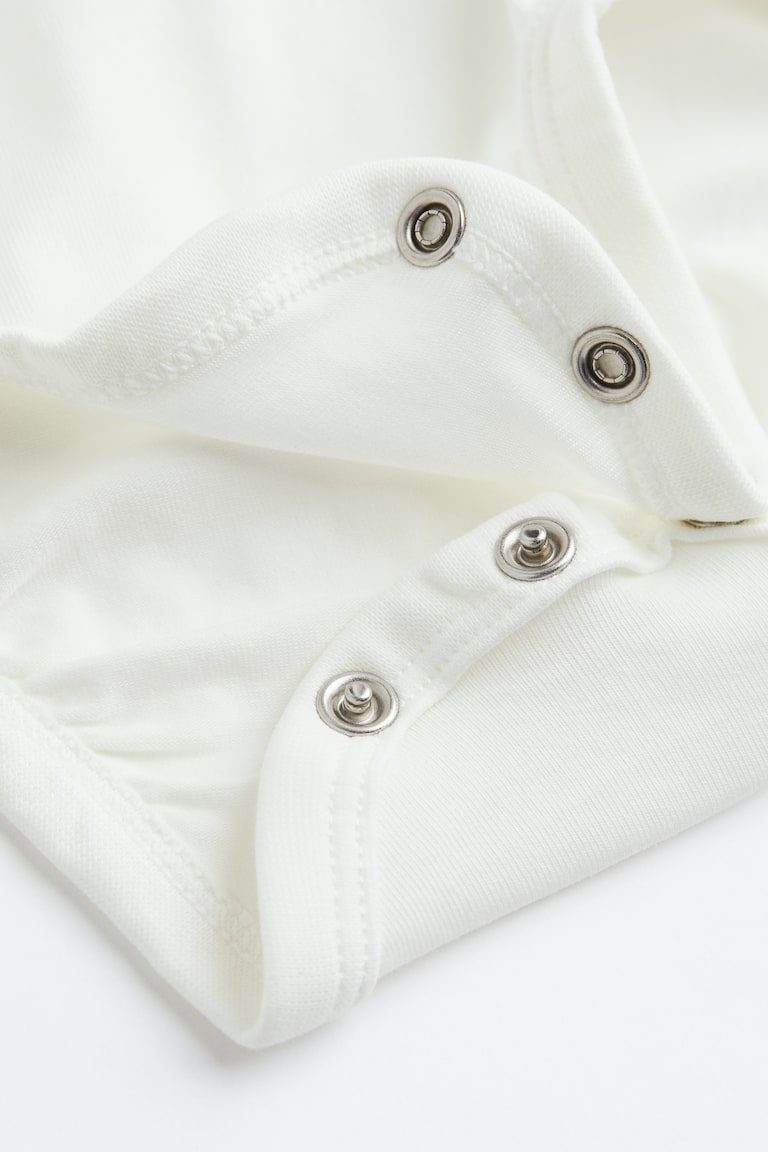 H&M Set In Jersey Di Cotone 2 Pezzi - Bianco/orsetti - BAMBINO