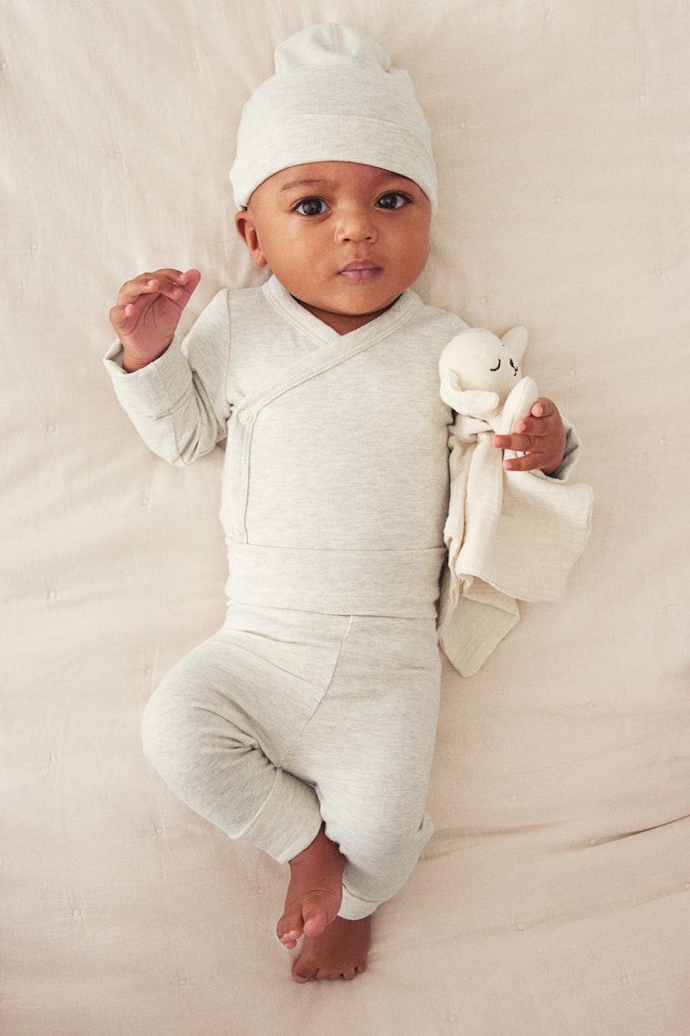 H&M Set regalo in cotone 4 pezzi - Talpa chiaro - BAMBINO