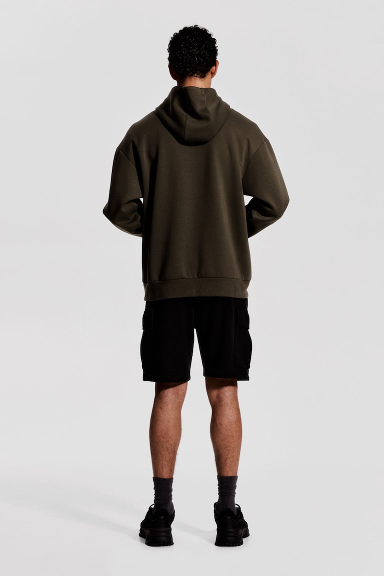 H&M Shorts Cargo Sportivi Lunghi - Grigio Chiaro Mélange - UOMO