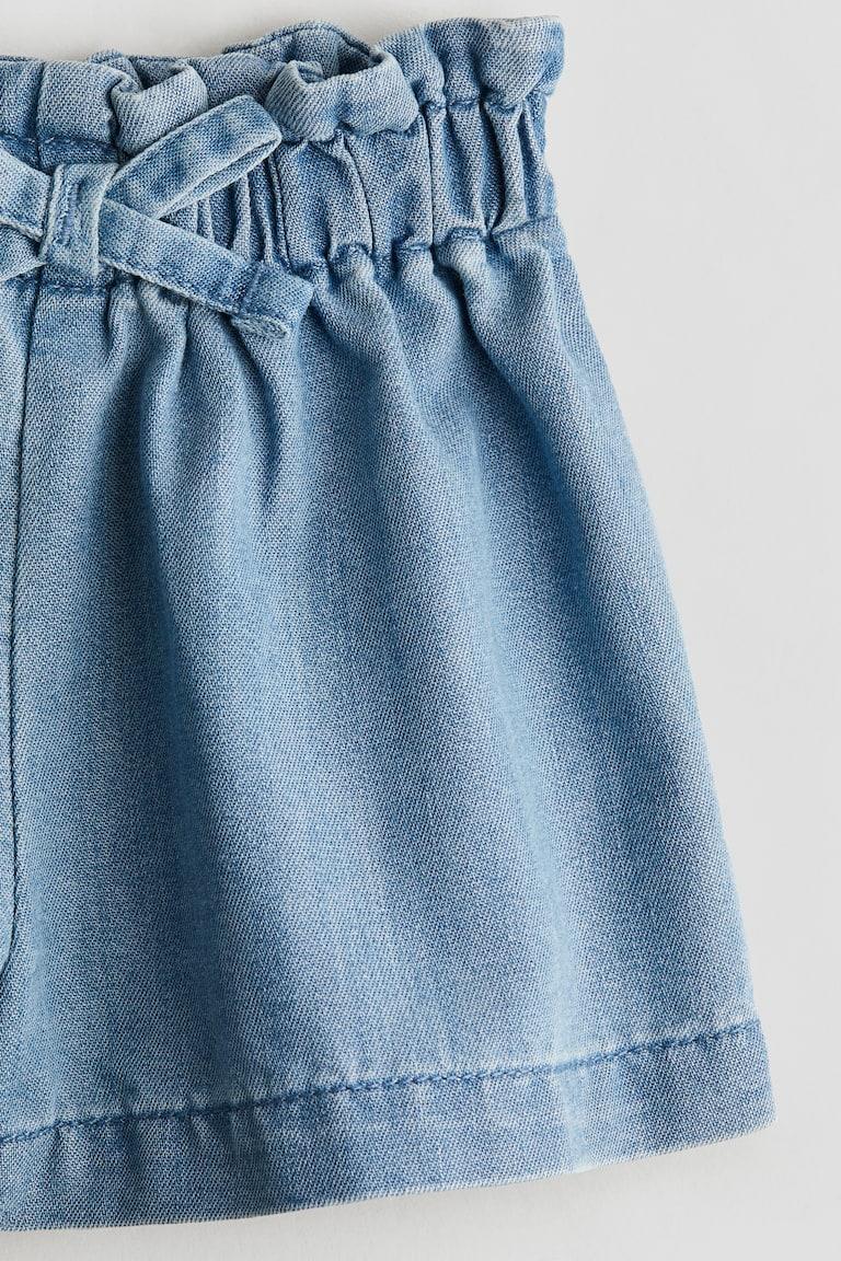 H&M Shorts Con Vita A Sacchetto - Rosa Chiaro/righe - BAMBINO