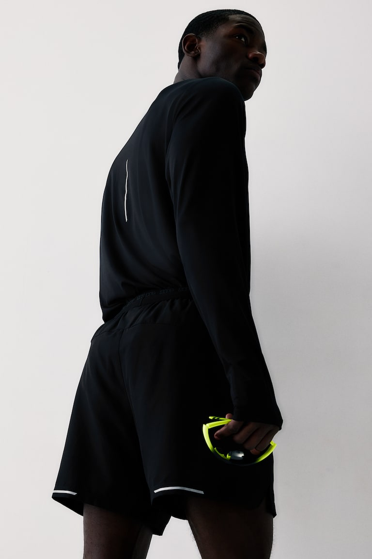 H&M Shorts Corti Da Running In DryMove™ - Grigio Scuro - UOMO