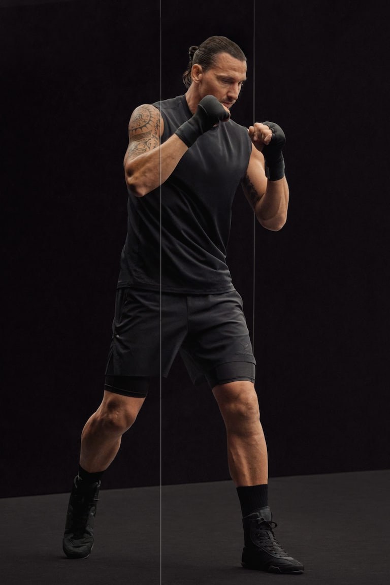 H&M Shorts sportivi a doppio strato in DryMove™ - Turchese scuro - UOMO