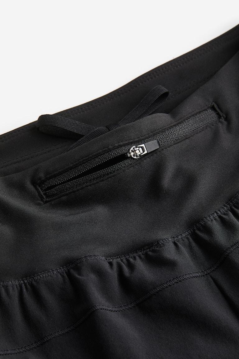 H&M Shorts Sportivi A Doppio Strato In DryMove™ - Verde Lime - DONNA