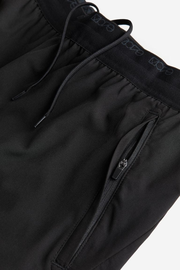 H&M Shorts Sportivi Di Media Lunghezza In DryMove™ - Nero/fantasia - UOMO