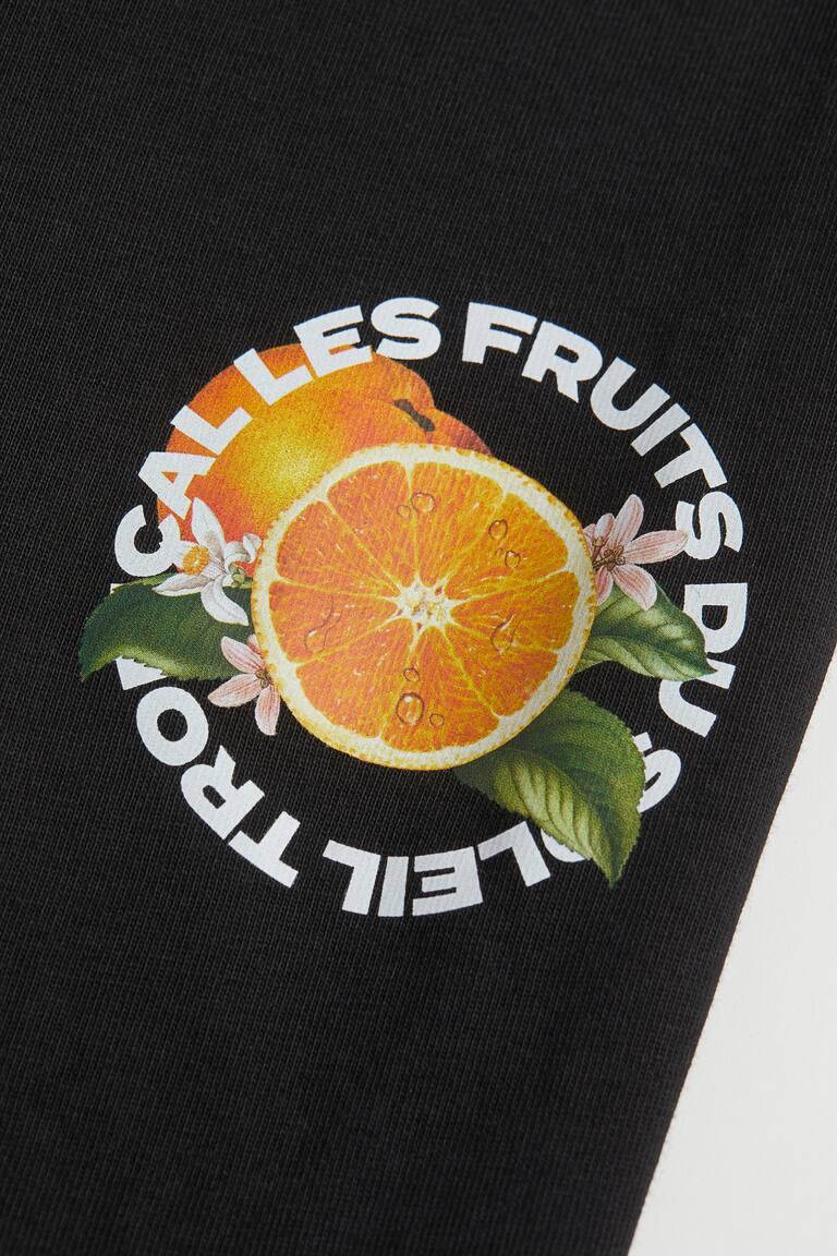 H&M T-shirt Con Stampa Loose Fit - Crema/Visions - UOMO