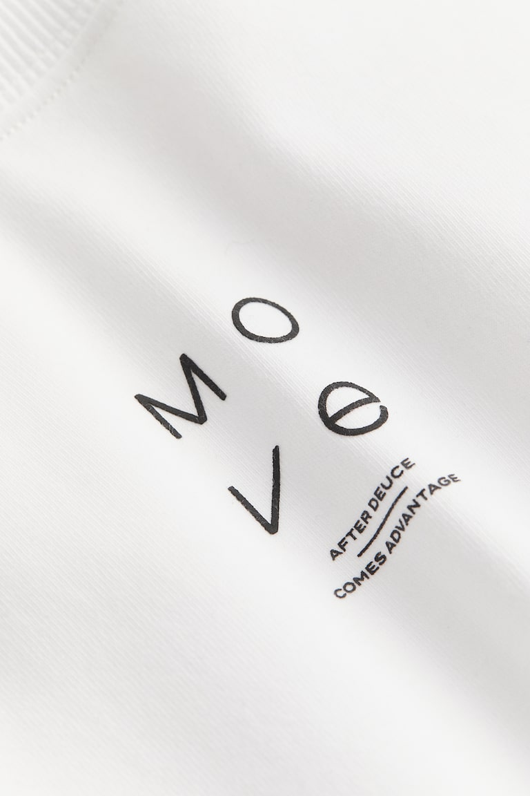 H&M T-shirt Sportiva Con DryMove™ - Grigio Chiaro Mélange - DONNA