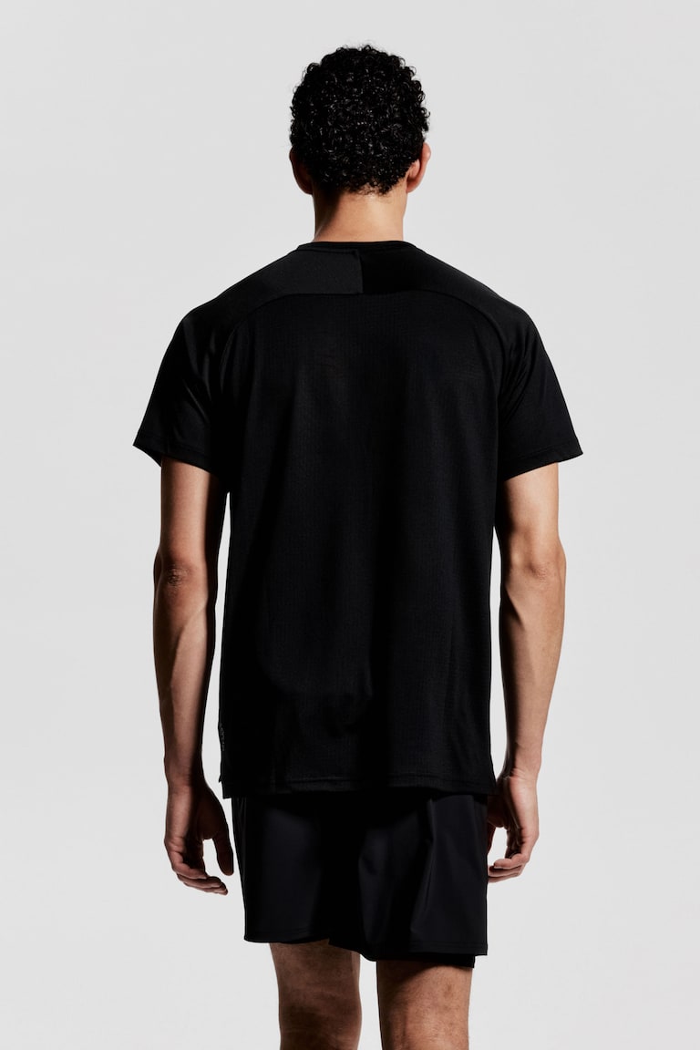 H&M T-shirt Sportiva Con DryMove™ Regular Fit - Nero/Dopamine - UOMO