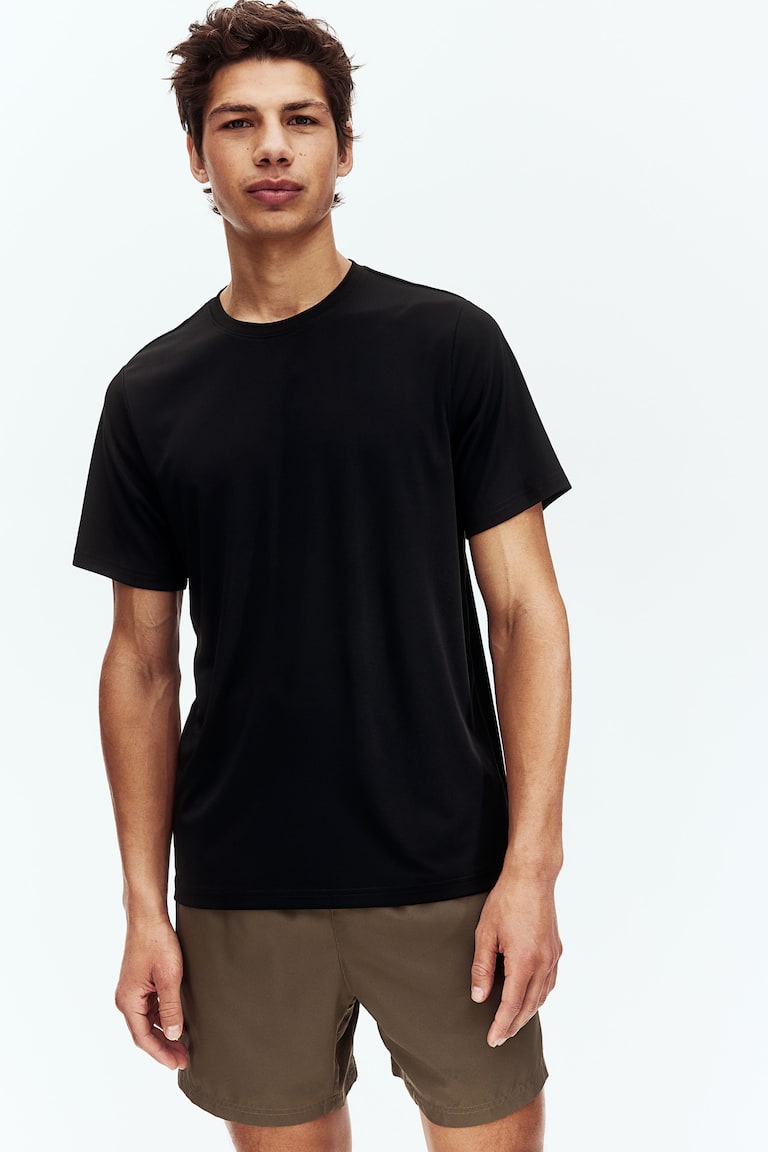 H&M T-shirt Sportiva Con DryMove™ Regular Fit - Nero - UOMO