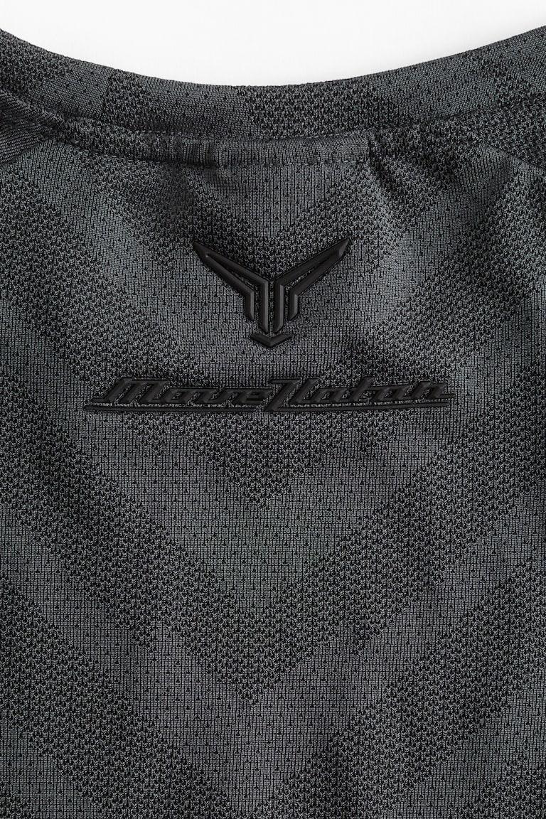 H&M T-shirt Sportiva In DryMove™ Regular Fit - Nero/fantasia - UOMO