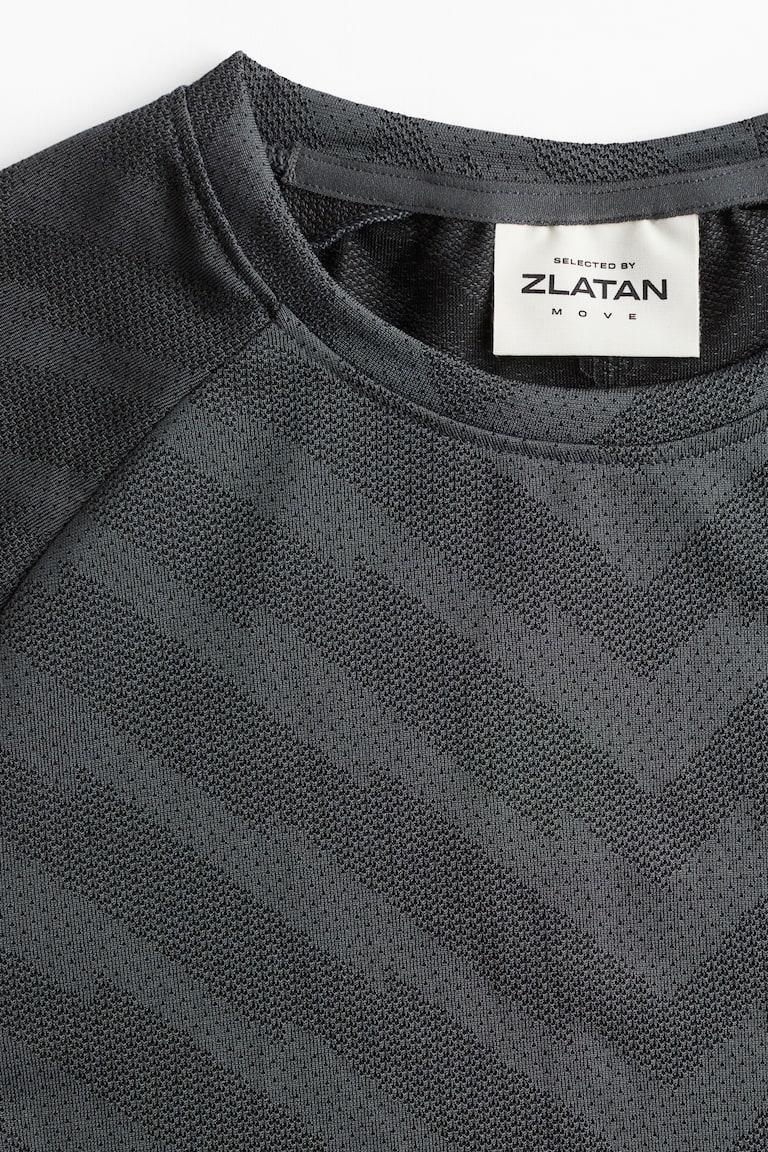 H&M T-shirt Sportiva In DryMove™ Regular Fit - Nero/fantasia - UOMO