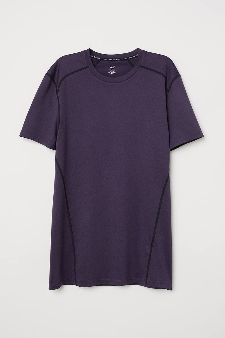 H&M Top sportivo Muscle Fit con DryMove™ - Grigio chiaro mélange - UOMO