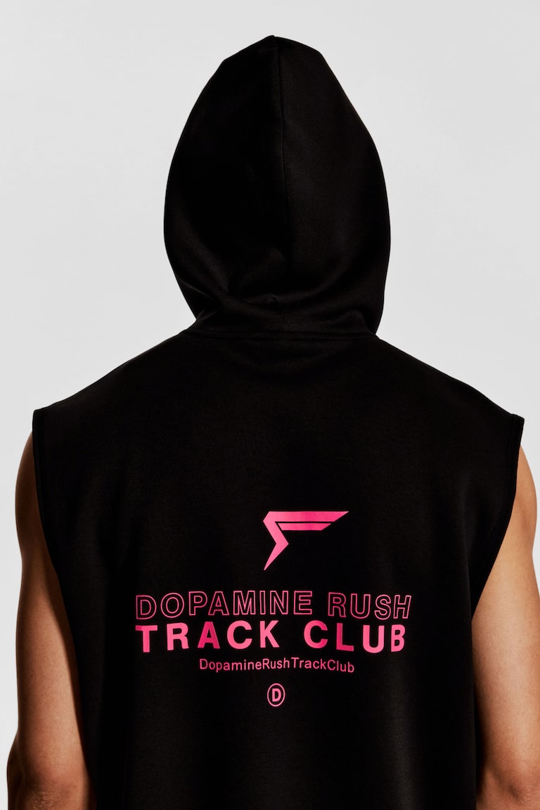 H&M Top Sportivo Smanicato Con DryMove™ Loose Fit - Grigio Mélange/Dopamine Rush - UOMO