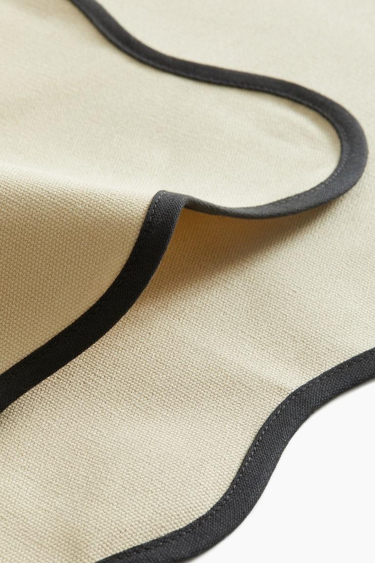 H&M Tovagliette Idrorepellenti 2 Pezzi - Giallo Senape/bianco - HOME