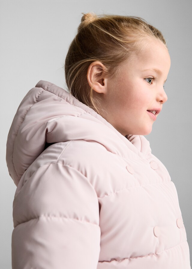 Mango Anorak Trapuntato Interno Pelliccia Di Pecora