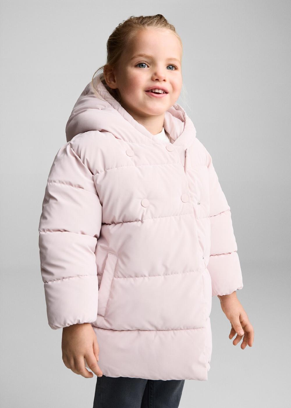 Mango Anorak trapuntato interno pelliccia di pecora