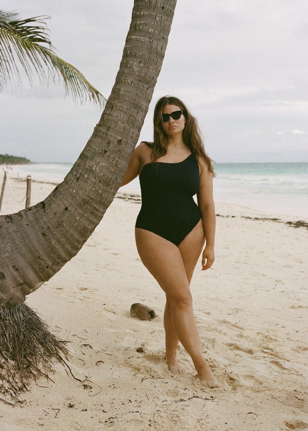 Mango Costume da bagno asimmetrico con dettaglio arricciato