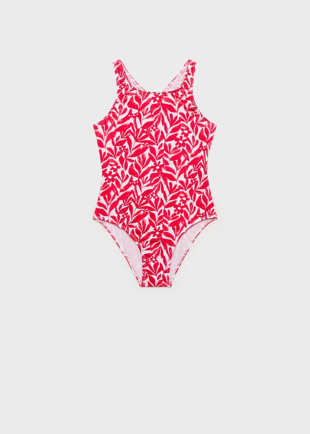 Mango Costume da bagno stampato con schiena incrociata