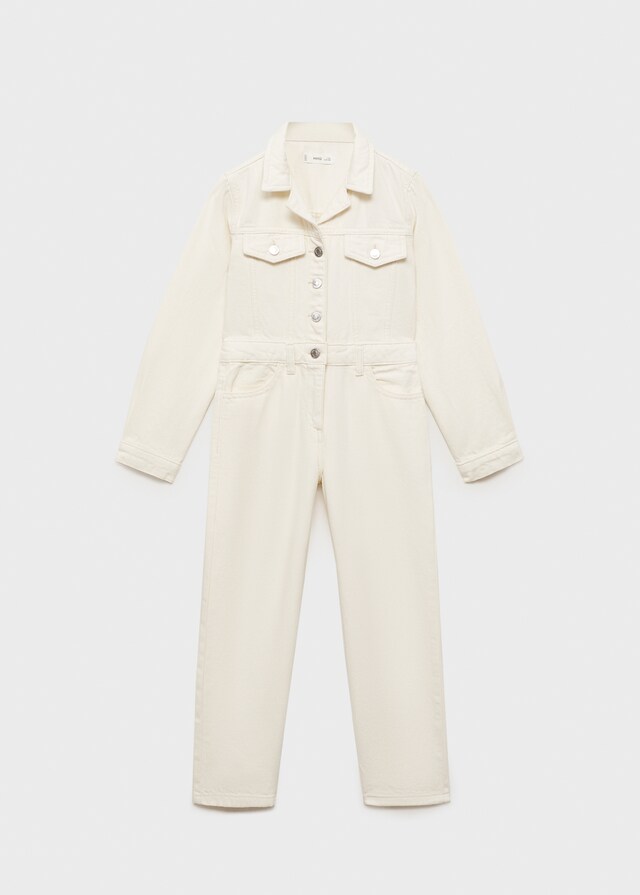 Mango Abito A Tuta Denim Lungo