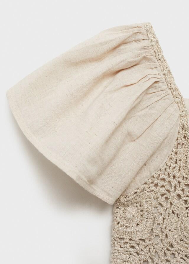 Mango Abito A Tuta Dettaglio Crochet