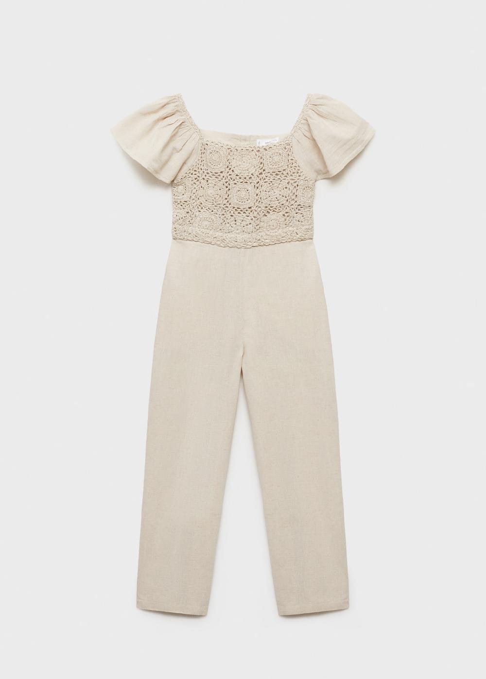 Mango Abito a tuta dettaglio crochet