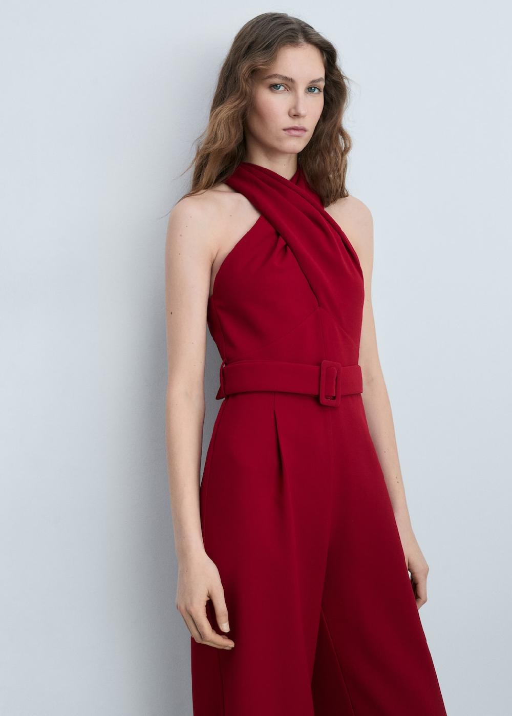 Mango Abito a tuta incrociato cintura