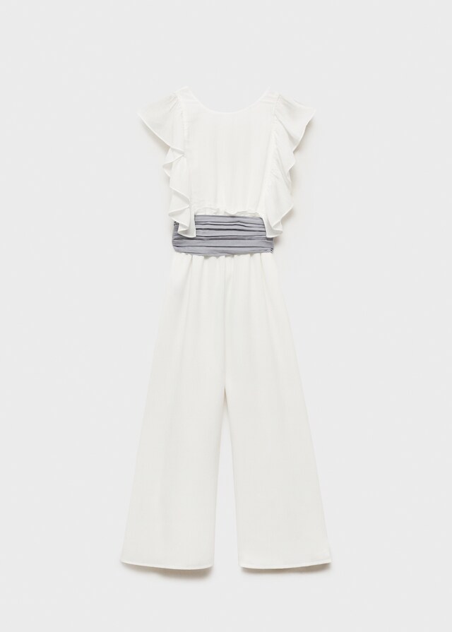 Mango Abito A Tuta Lungo Volant