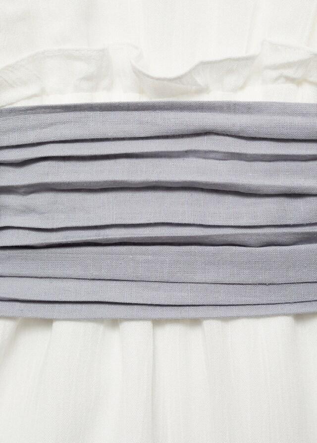 Mango Abito A Tuta Lungo Volant