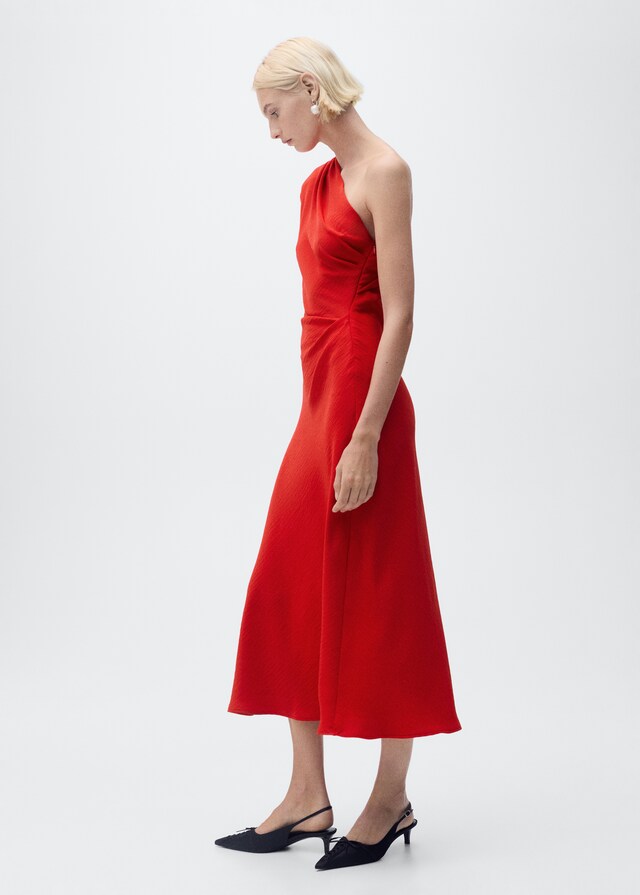 Mango Abito Asimmetrico Drappeggiato