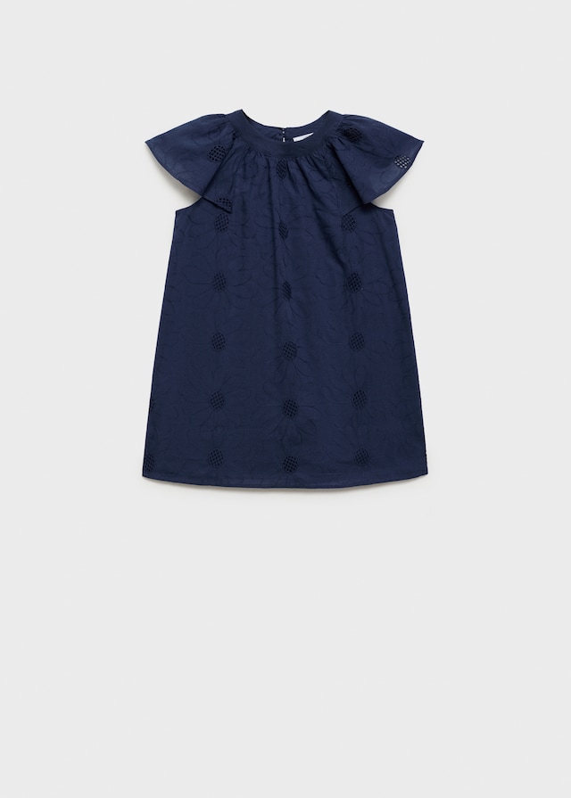 Mango Abito Corto Ricamato