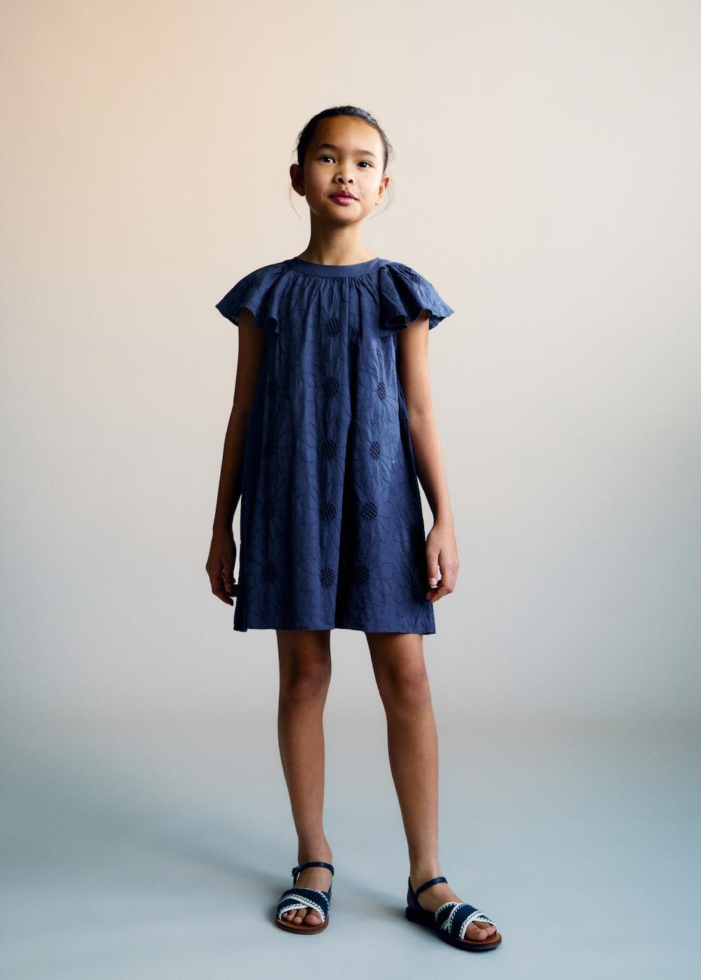 Mango Abito corto ricamato