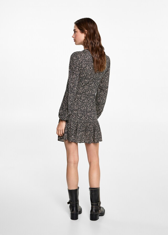 Mango Abito Increspato Stampa