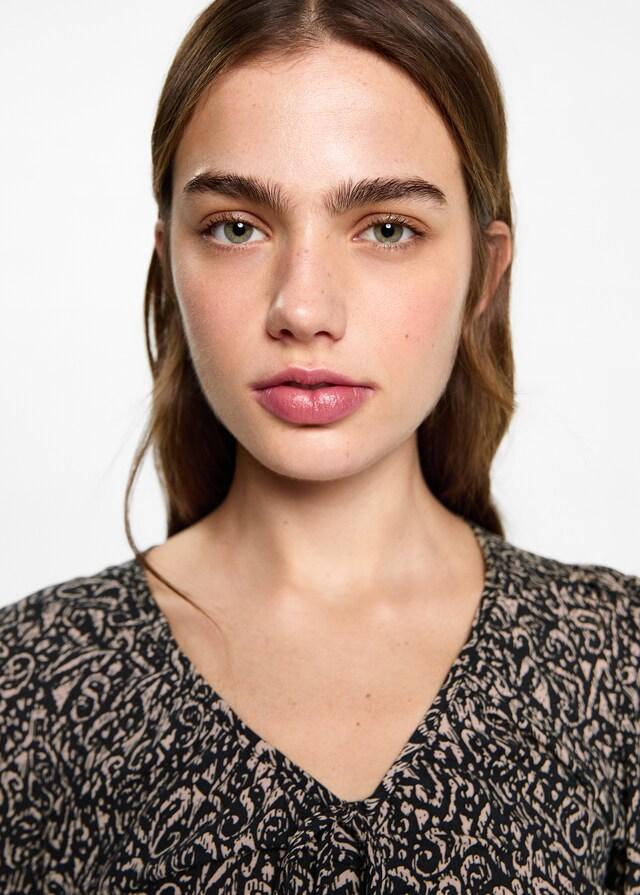 Mango Abito Increspato Stampa