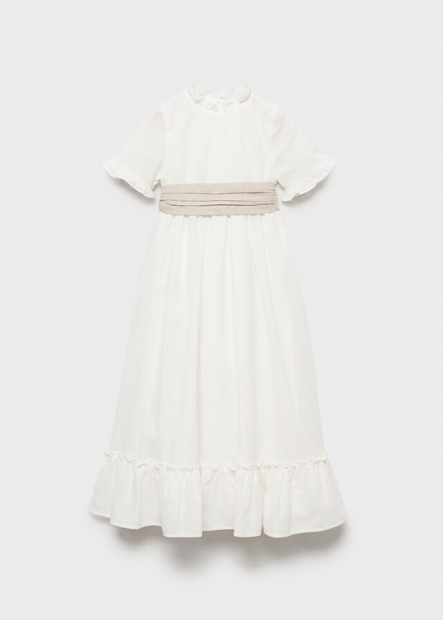 Mango Abito Lino Volants