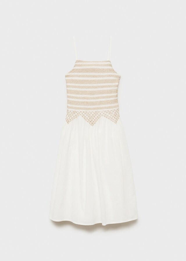 Mango Abito Midi Ricamo