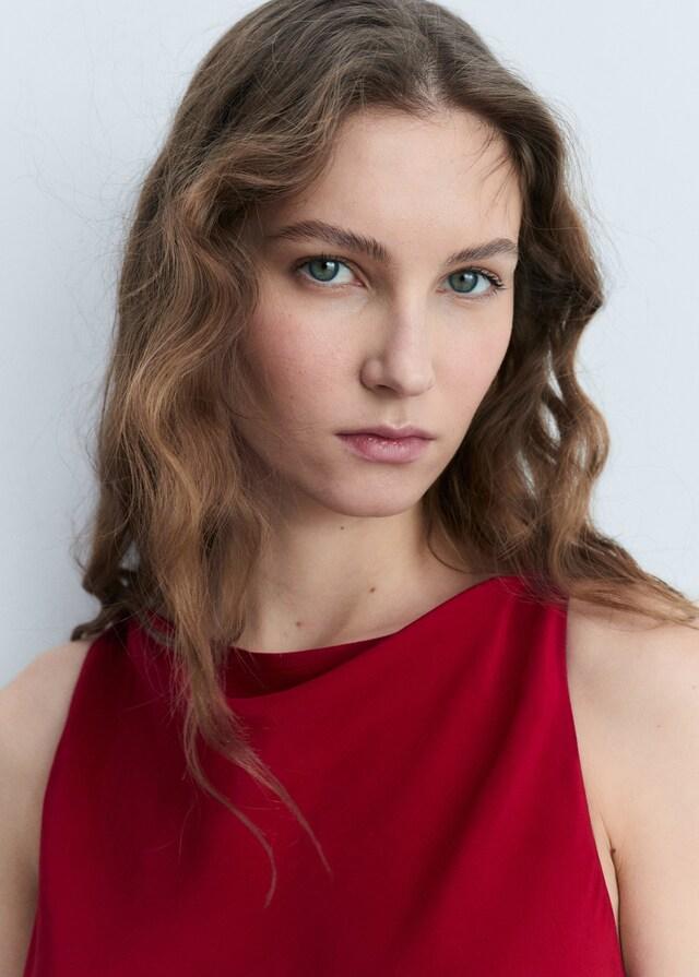 Mango Abito Midi Satinato