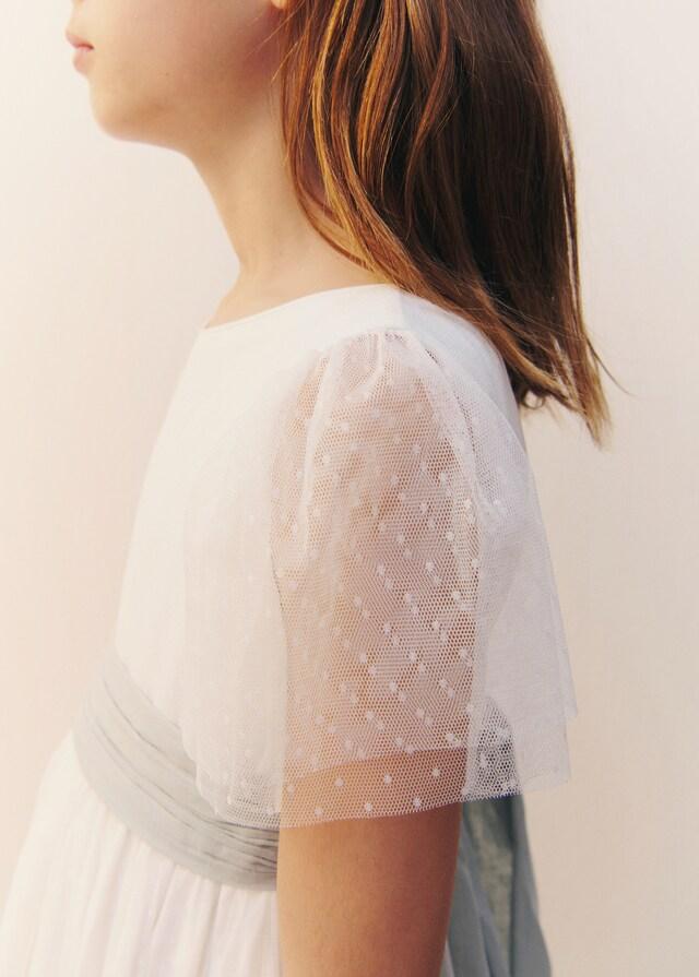 Mango Abito Plumeti Fiocco