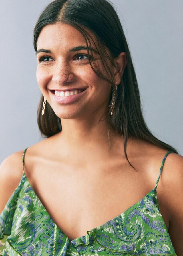 Mango Abito Stampa Volants