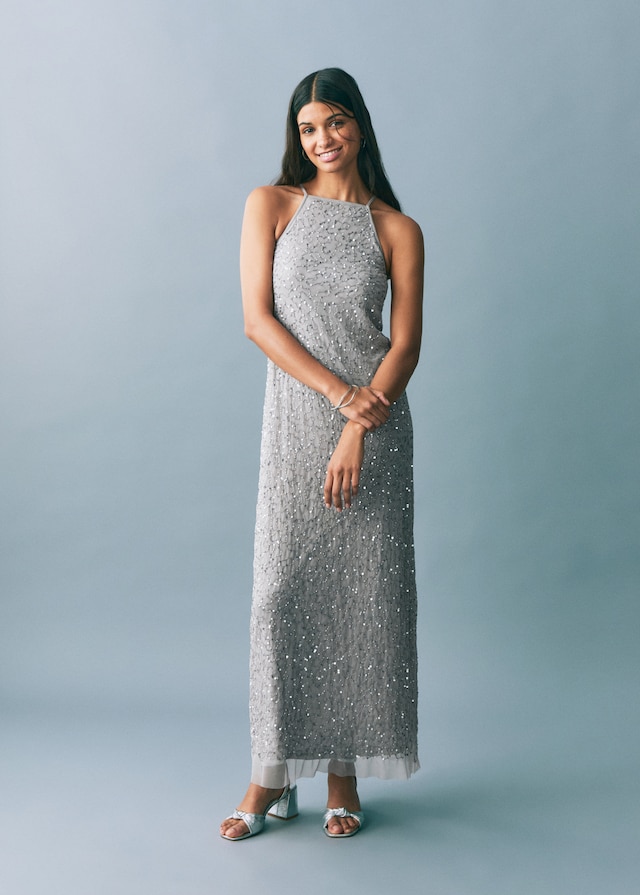 Mango Abito Tulle E Cristalli