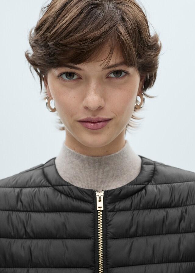 Mango Anorak Corto Trapuntato Tasche