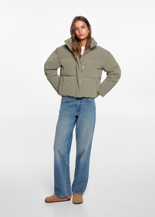 Mango Anorak Imbottito Impermeabile Rombi