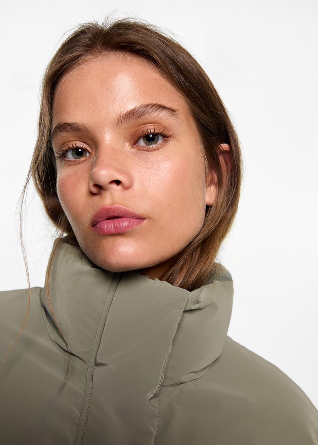 Mango Anorak Imbottito Impermeabile Rombi