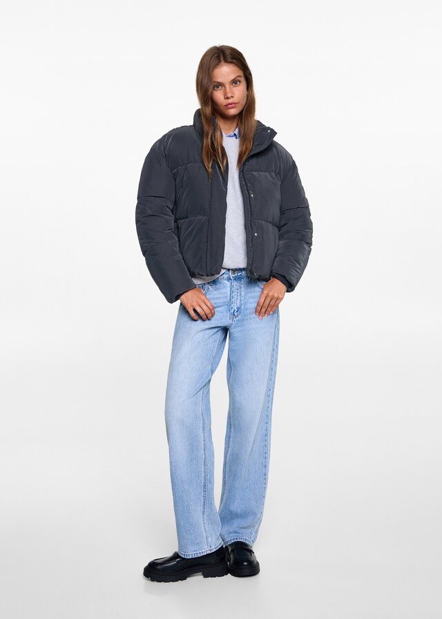 Mango Anorak Imbottito Impermeabile Rombi