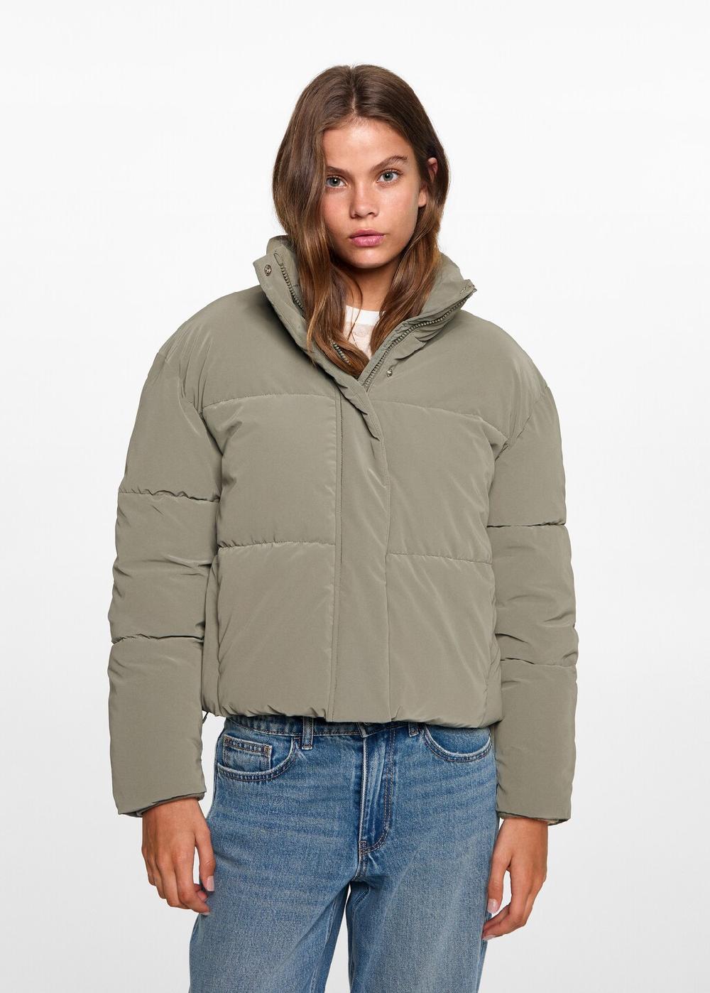 Mango Anorak imbottito impermeabile rombi