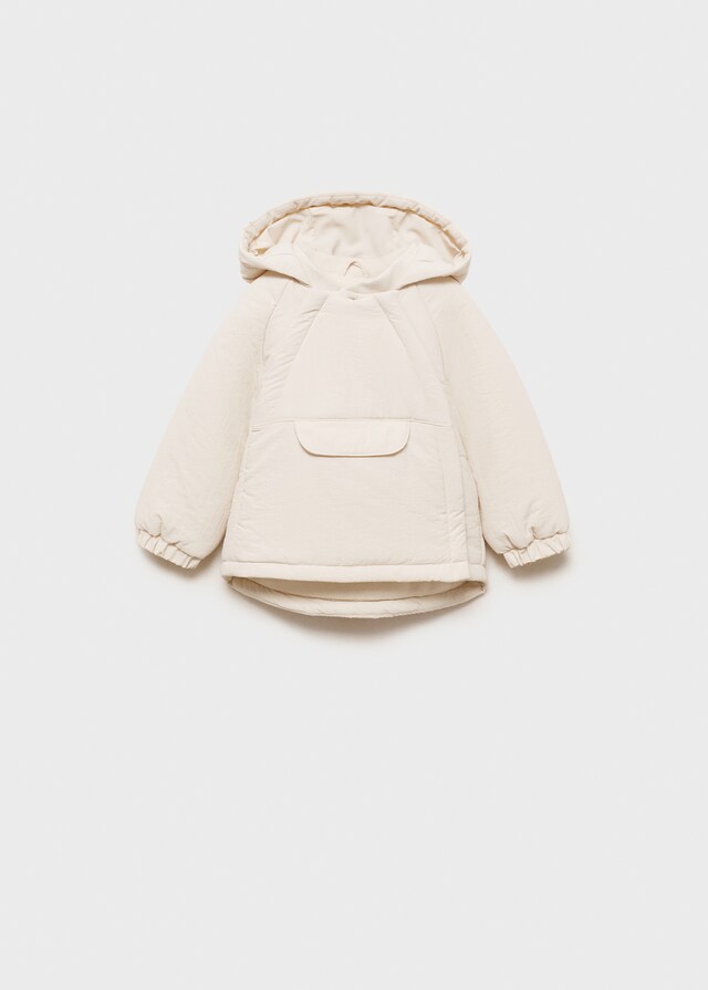 Mango Anorak Imbottito Tasca Canguro