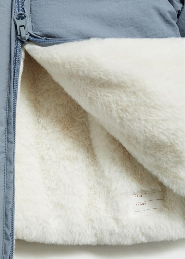 Mango Anorak Trapuntato Interno Pile