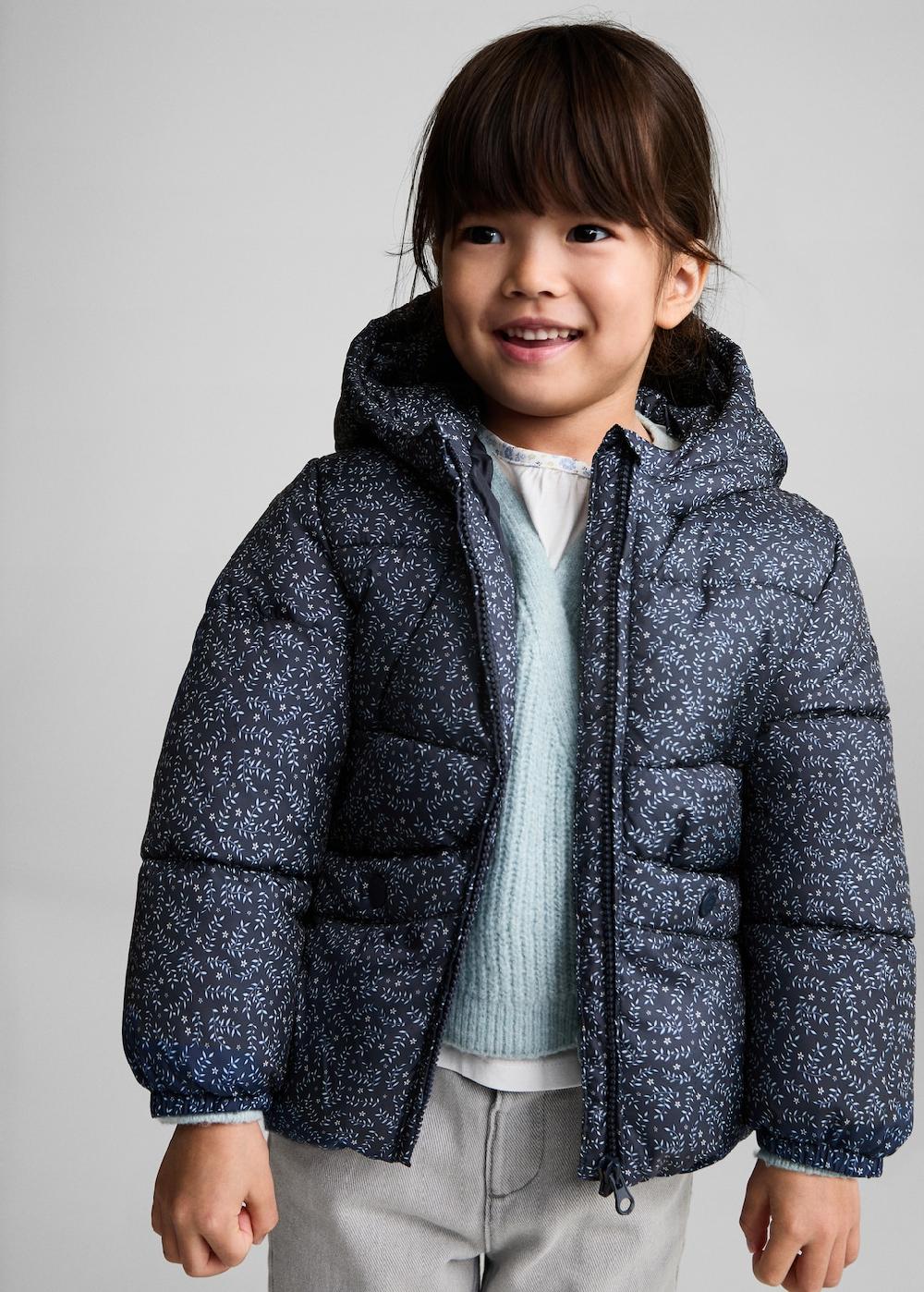 Mango Anorak trapuntato stampa floreale